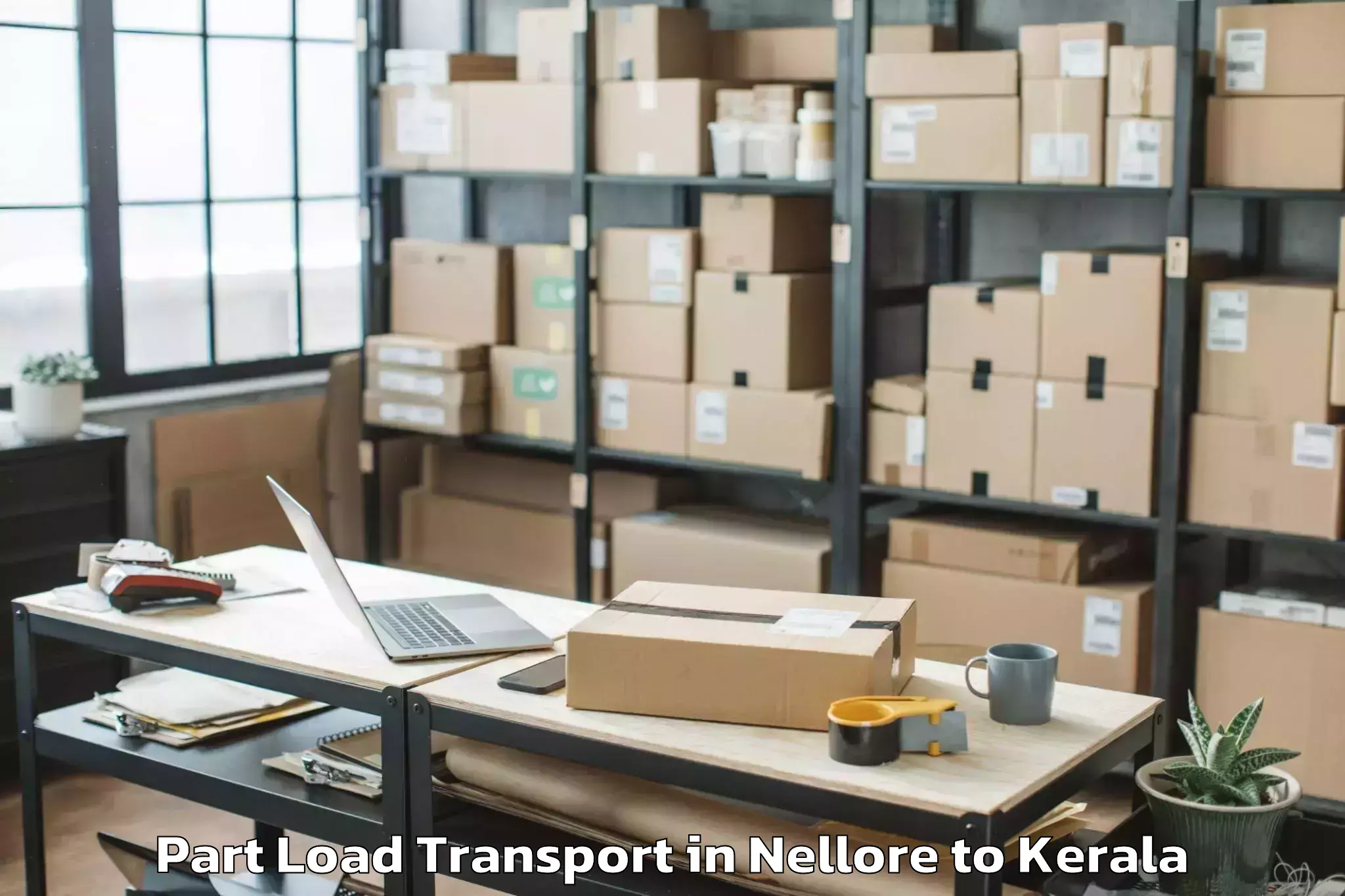 Comprehensive Nellore to Mall Of Joy Kottayam Part Load Transport